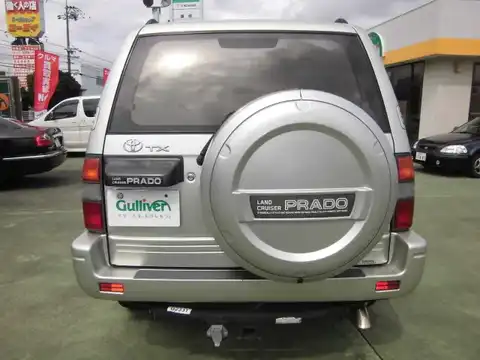 カタログ画像：ランドクルーザープラド （LAND CRUISER PRADO） ＴＳ 1998年1月 KD-KZJ95W 3000cc シルバーメタリック バック