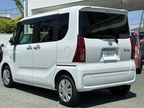 カタログ画像：タント （TANTO） Ｌ ｅｃｏ ＩＤＬＥ非装着車 2024年10月 5BA-LA650S 660cc シャイニングホワイトパール 燃費20.1km / l バック
