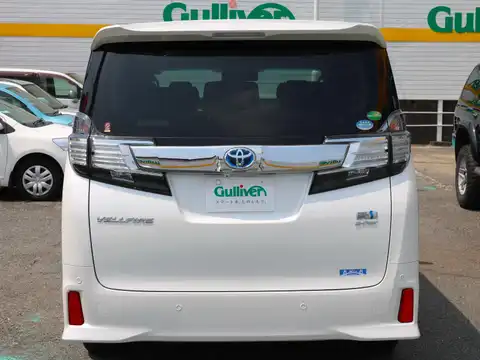 カタログ画像：ヴェルファイアハイブリッド （VELLFIRE HYBRID） ハイブリッドＺＲ Ｇエディション 2015年1月 DAA-AYH30W 2500cc ホワイトパールクリスタルシャイン 燃費18.4km / l バック