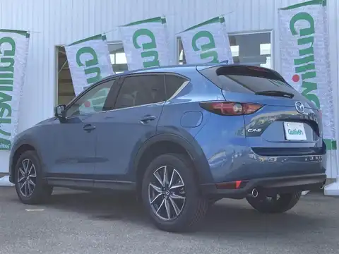 カタログ画像：ＣＸ－５ （CX-5） ２５Ｔ Ｌパッケージ 2019年10月 5BA-KF5P 2500cc ディープクリスタルブルーマイカ 燃費12.6km / l バック