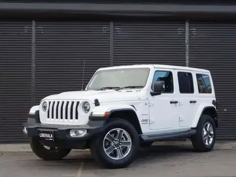 カタログ画像：ジープ・ラングラーアンリミテッド （JEEP WRANGLER UNLIMITED） サハラ ローンチエディション 2018年11月 ABA-JL36L 3600cc ブライトホワイトクリアコート 燃費9.2km / l フロント