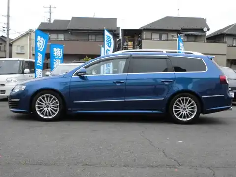 カタログ画像：パサートヴァリアント （PASSAT VARIANT） Ｒ３６ 2008年9月 ABA-3CBWSF 3600cc ビスケーブルーパールエフェクト 燃費8.8km / l 外装