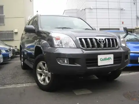 カタログ画像：ランドクルーザープラド （LAND CRUISER PRADO） ＴＸ ５人乗り仕様 2004年4月 LA-RZJ120W 2700cc ダークグレーマイカメタリック 燃費8.5km / l メイン（その他）