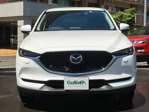 カタログ画像：ＣＸ－５ （CX-5） ２５Ｓ 2019年10月 6BA-KF5P 2500cc スノーフレイクホワイトパールマイカ 燃費13.0km / l フロント