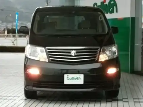 カタログ画像：アルファードＶ （ALPHARD V） ＡＸ 2002年5月 UA-ANH15W 2400cc ブラックマイカ 燃費9.4km / l フロント