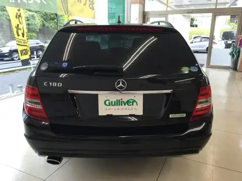 カタログ画像：Ｃクラスステーションワゴン （C-CLASS STATIONWAGON） Ｃ１８０ ステーションワゴン エディションＣ 2014年4月 DBA-204249 1800cc オブシディアンブラック（Ｍ） 燃費13.2km / l バック