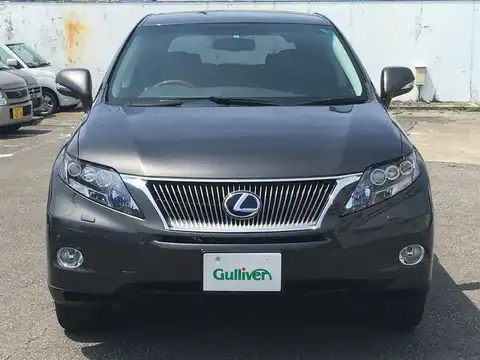 カタログ画像：ＲＸ （RX） ＲＸ４５０ｈ バージョンＬ エアサスペンション 2009年10月 DAA-GYL16W 3500cc ダークグレーマイカorセーブルマイカメタリック 燃費16.4km / l フロント