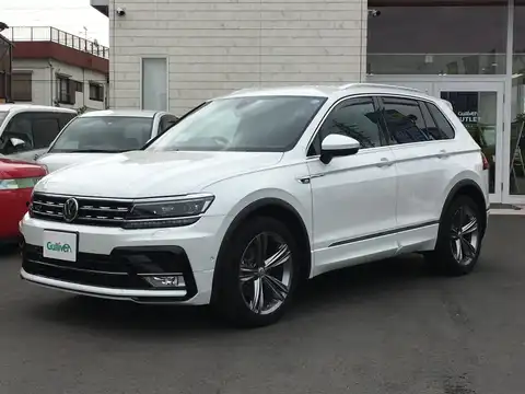 カタログ画像：ティグアン （TIGUAN） ＴＳＩ Ｒライン 2017年7月 ABA-5NCZE 1400cc ピュアホワイト 燃費16.3km / l 外装