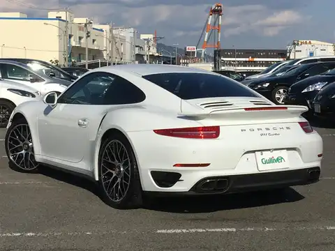 カタログ画像：９１１ （911） ９１１ターボ 2014年4月 ABA-991MA171 3800cc ホワイトorキャララホワイトメタリック バック