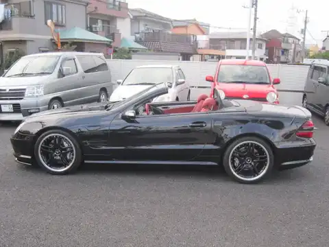 カタログ画像：ＳＬ （SL） ＳＬ５５ ＡＭＧ 2004年7月 GH-230474 5500cc オブシディアンブラック（Ｍ）orエメラルドブラック（Ｍ） 燃費6.3km / l 外装