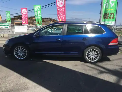 カタログ画像：ゴルフヴァリアント （GOLF VARIANT） ２．０ＴＳＩ スポーツライン 2007年9月 ABA-1KAXX 2000cc シャドーブルーメタリック 燃費11.2km / l 外装