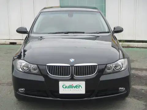 カタログ画像：３シリーズ （3 SERIES） ３２３ｉ 2007年5月 ABA-VB23 2500cc ブラック・サファイア（メタリック・カラー） 燃費9.9km / l フロント