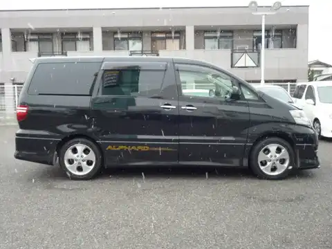 カタログ画像：アルファードＶ （ALPHARD V） ＡＳ リミテッド 2005年9月 DBA-ANH10W 2400cc ブラックマイカ 燃費9.7km / l 外装