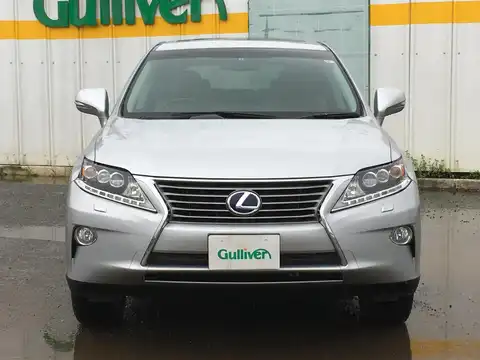 カタログ画像：ＲＸ （RX） ＲＸ４５０ｈ バージョンＬ 2012年4月 DAA-GYL10W 3500cc プラチナムシルバーメタリック 燃費17.4km / l フロント