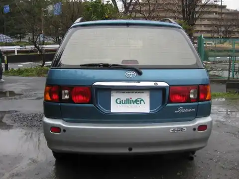 カタログ画像：イプサム （IPSUM） イプサム・リミックス 1998年4月 GF-SXM15G 2000cc ダークターコイズマイカ 燃費11.4km / l バック