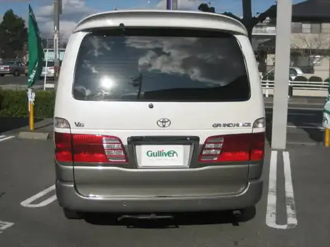 カタログ画像：グランドハイエース （GRAND HIACE） リミテッド 1999年8月 GF-VCH10W 3400cc ホワイトジュエリートーニングII 燃費8.0km / l バック