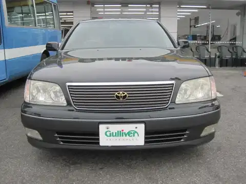 カタログ画像：セルシオ （CELSIOR） Ｂ仕様 ｅＲバージョン装着車 1997年7月 E-UCF20 4000cc ブラックトーニングＧ 燃費8.2km / l フロント