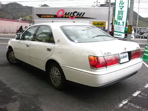 カタログ画像：クラウン （CROWN） ロイヤルサルーンＦｏｕｒ プレミアム２１ 2001年1月 TA-JZS179 3000cc ミレニアムパールトーニングｏｒホワイトパールクリスタルシャイン 燃費8.2km / l バック