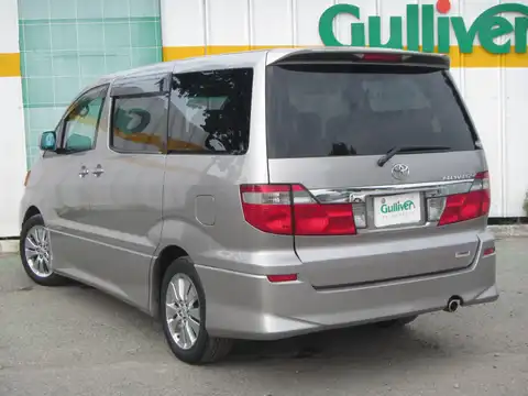 カタログ画像：アルファードＶ （ALPHARD V） ＡＳ 2002年5月 UA-ANH10W 2400cc グレーマイカメタリック 燃費9.7km / l バック