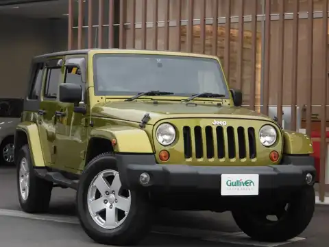 カタログ画像：ジープ・ラングラーアンリミテッド （JEEP WRANGLER UNLIMITED） サハラ４ＡＴ 2007年3月 ABA-JK38L 3800cc ジープグリーンメタリッククリアコートorレスキューグリーンメタリッククリアコート 燃費7.1km / l メイン（その他）