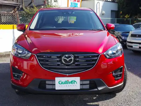 カタログ画像：ＣＸ－５ （CX-5） ＸＤ Ｌパッケージ 2015年1月 LDA-KE2AW 2200cc ソウルレッドプレミアムメタリック 燃費18.0km / l フロント