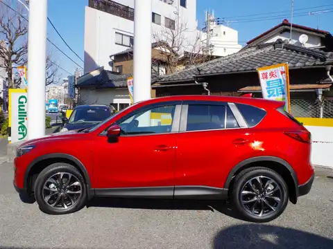 カタログ画像：ＣＸ－５ （CX-5） ＸＤ Ｌパッケージ 2015年1月 LDA-KE2AW 2200cc ソウルレッドプレミアムメタリック 燃費18.0km / l 外装