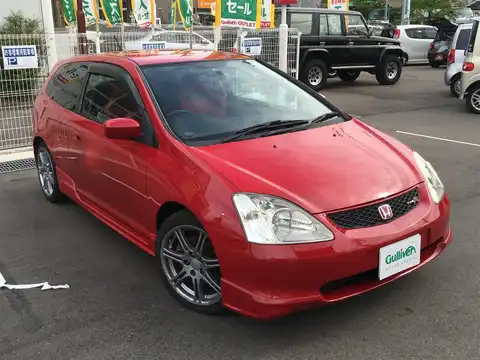 カタログ画像：シビック （CIVIC） タイプＲ 2001年12月 LA-EP3 2000cc ミラノレッド 燃費12.4km / l メイン（その他）