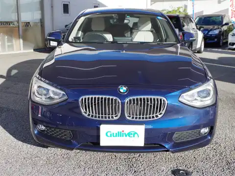 カタログ画像：１シリーズ （1 SERIES） １１６ｉ ファッショニスタ 2013年2月 DBA-1A16 1600cc ディープ・シー・ブルー 燃費16.6km / l フロント