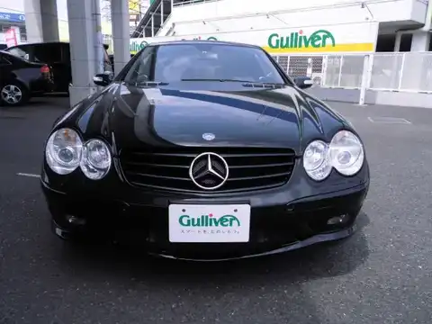 カタログ画像：ＳＬ （SL） ＳＬ５５ ＡＭＧ パフォーマンスパッケージ 2004年7月 GH-230474 5500cc オブシディアンブラック（Ｍ）orエメラルドブラック（Ｍ） 燃費6.3km / l フロント