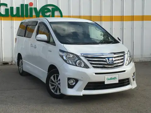 カタログ画像：アルファードハイブリッド （ALPHARD HYBRID） ハイブリッドＳＲ サイドリフトアップシート装着車 2014年4月 DAA-ATH20W 2400cc ホワイトパールクリスタルシャイン 燃費16.2km / l メイン（その他）