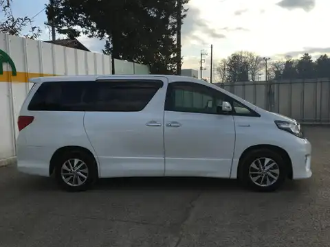 カタログ画像：アルファードハイブリッド （ALPHARD HYBRID） ハイブリッドＳＲ 2011年11月 DAA-ATH20W 2400cc ホワイトパールクリスタルシャイン 燃費16.2km / l 外装