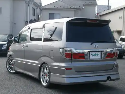 カタログ画像：アルファードＧ （ALPHARD G） ＡＳ プレミアム 2003年7月 UA-ANH15W 2400cc グレーメタリック 燃費9.4km / l バック