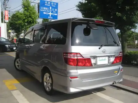 カタログ画像：アルファードＧ （ALPHARD G） ＡＳ プライムセレクションⅡ 2007年6月 DBA-ANH10W 2400cc グレーメタリック 燃費9.7km / l バック