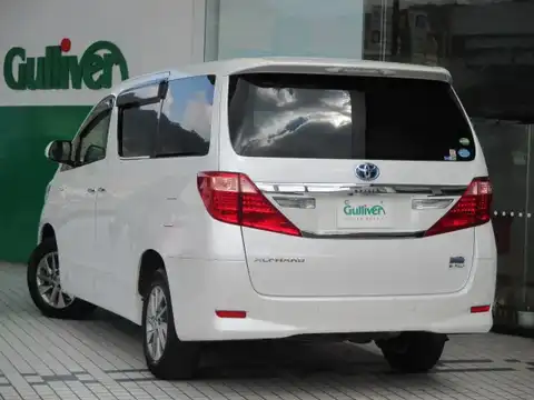 カタログ画像：アルファードハイブリッド （ALPHARD HYBRID） ハイブリッドＧ 2014年4月 DAA-ATH20W 2400cc ゴールドパールクリスタルシャイン 燃費17.0km / l バック