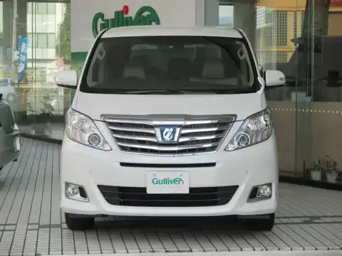 カタログ画像：アルファードハイブリッド （ALPHARD HYBRID） ハイブリッドＧ 2011年11月 DAA-ATH20W 2400cc ゴールドパールクリスタルシャイン 燃費17.0km / l フロント