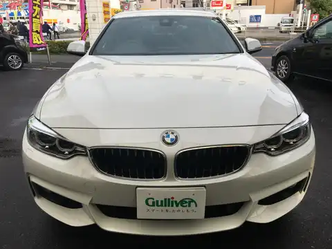 カタログ画像：４シリーズ （4 SERIES） ４２０ｉグランクーペ Ｍスポーツ 2016年4月 DBA-4D20 2000cc アルピン・ホワイトⅢ（ソリッド・カラー） 燃費16.0km / l フロント