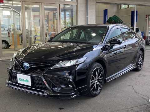 カタログ画像：カムリ （CAMRY） Ｇレザーパッケージ 2022年8月 6AA-AXVH75 2500cc アティチュードブラックマイカ 燃費21.6km / l 外装