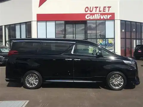 カタログ画像：アルファードハイブリッド （ALPHARD HYBRID） ハイブリッドＧ Ｆパッケージ 2015年1月 DAA-AYH30W 2500cc ブラック 燃費18.4km / l 外装