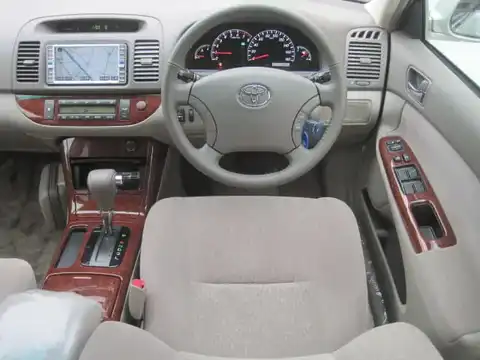 カタログ画像：カムリ （CAMRY） ２．４Ｇ リミテッドエディション 2004年7月 CBA-ACV35 2400cc ベージュマイカメタリック 燃費10.2km / l 内装