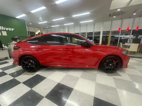 カタログ画像：シビック （CIVIC） タイプＲ レーシングブラックパッケージ 2025年9月 6BA-FL5 2000cc フレームレッド 燃費12.5km / l 外装
