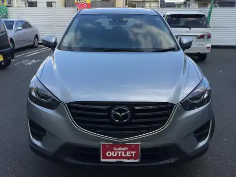 カタログ画像：ＣＸ－５ （CX-5） ２５Ｓ Ｌパッケージ 2015年1月 DBA-KE5FW 2500cc ソニックシルバーメタリック 燃費15.2km / l フロント