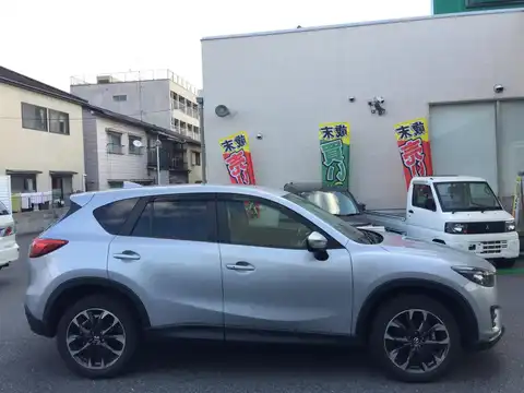 カタログ画像：ＣＸ－５ （CX-5） ２５Ｓ Ｌパッケージ 2015年1月 DBA-KE5FW 2500cc ソニックシルバーメタリック 燃費15.2km / l 外装