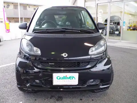 カタログ画像：スマートフォーツークーペ （SMART FORTWO COUPE） ＢＲＡＢＵＳ エクスクルーシブ 2008年7月 ABA-451333 1000cc ディープブラック 燃費17.1km / l フロント