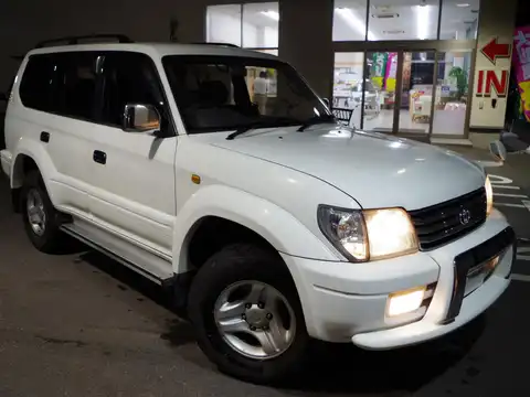 カタログ画像：ランドクルーザープラド （LAND CRUISER PRADO） ＴＸリミテッド 2001年8月 KH-KDJ95W 3000cc ホワイト 燃費10.2km / l メイン（その他）