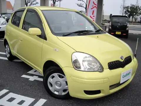 カタログ画像：ヴィッツ （VITZ） ペアスタイル 2002年12月 UA-SCP10 1000cc イエローパールマイカ 燃費19.6km / l メイン（その他）