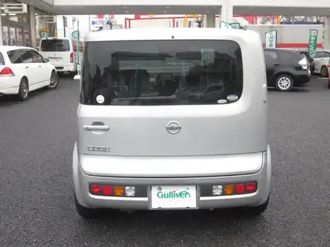 カタログ画像：キューブ （CUBE） ＢＸ 2002年10月 UA-BZ11 1400cc ダイヤモンドシルバー（Ｍ） 燃費16.4km / l バック