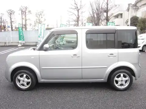 カタログ画像：キューブ （CUBE） ＢＸ 2002年10月 UA-BZ11 1400cc ダイヤモンドシルバー（Ｍ） 燃費16.4km / l 外装