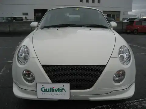 カタログ画像：コペン （COPEN） タンレザーエディション 2007年9月 ABA-L880K 660cc ホワイト 燃費15.2km / l フロント