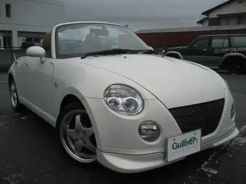 カタログ画像：コペン （COPEN） タンレザーエディション 2004年6月 ABA-L880K 660cc ホワイト 燃費15.2km / l 外装