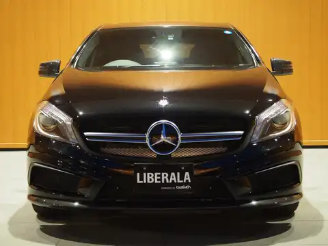 カタログ画像：Ａクラス （A-CLASS） Ａ４５ ＡＭＧ ４マチック 2015年4月 CBA-176052 2000cc コスモスブラック（Ｍ）orノーザンライツブラック（Ｍ） 燃費13.1km / l フロント